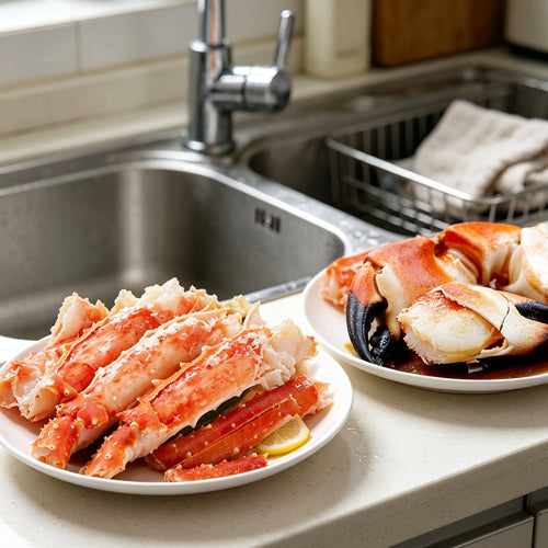 Cooked King Crab Clusters and Legs