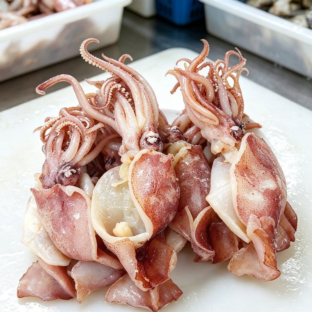 Fresh Whole Raw Baby Squid