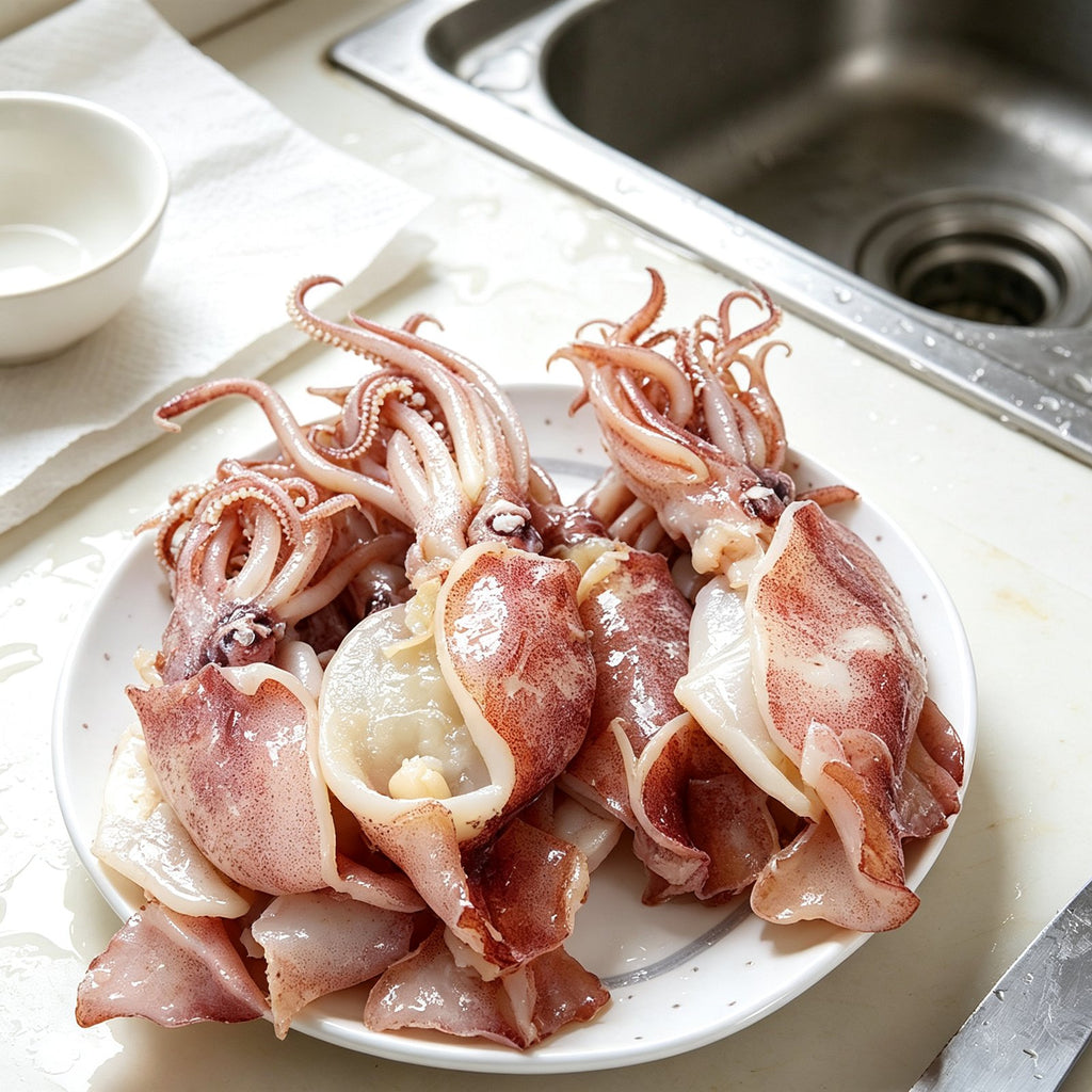 Fresh Whole Raw Baby Squid